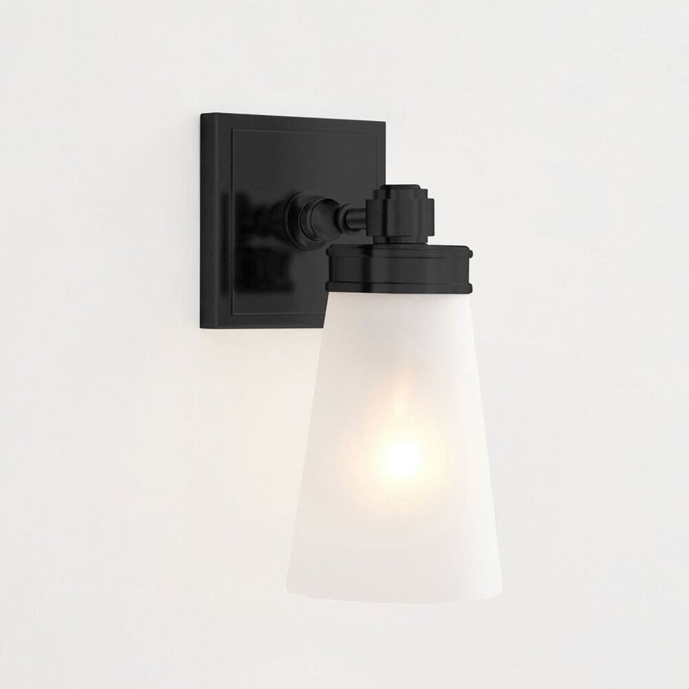 Pottery Barn Pearson Tradition Sconce Matte Black 10" Wall Decor Light NEW